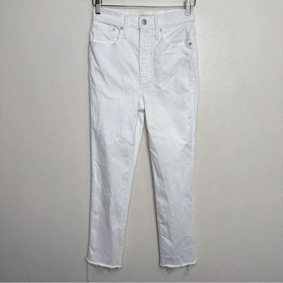 Madewell Womens 25 The Perfect Vintage Jean in Tile White Raw-Hem Edition - Picture 2 of 15